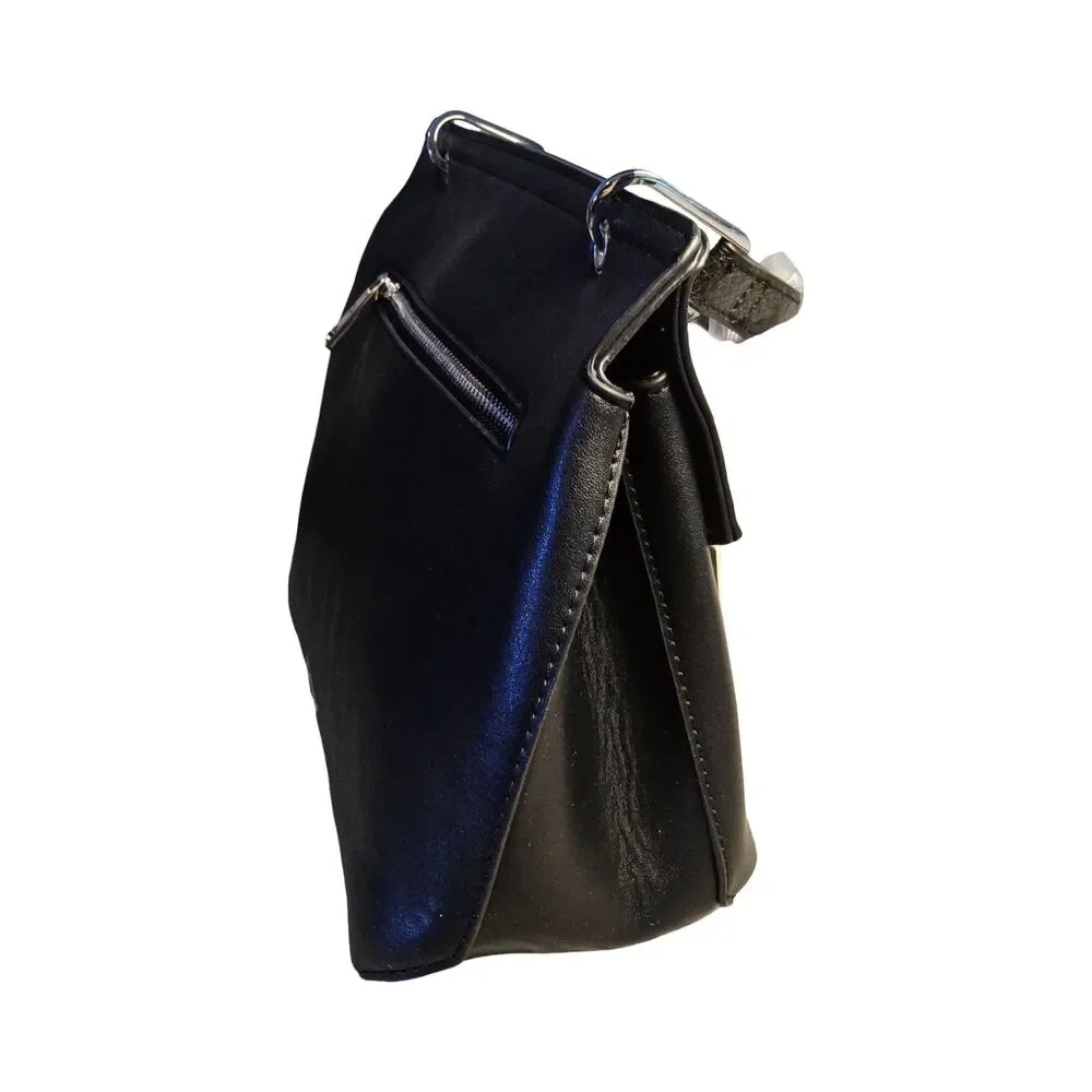 New Christian Lacroix Black Crossbody Sable Prism Python Satchel MSRP $98